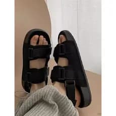 Japão japão 2026 novo estilo sandálias masculinas verão influenciador sola macia exterior usar Velcro casal sapatos de p