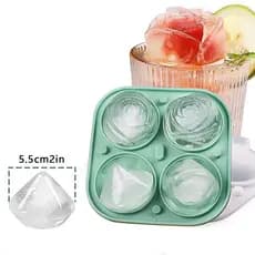 Forma de Gelo Rosa, Forma de Gelo, Molde de Cubo de Gelo Diamante Rosa, Combinação de Forma de Gelo, Caixa de Gelo de Si