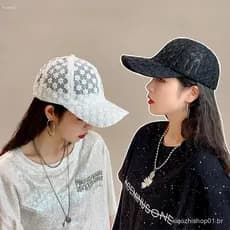 Boné De Beisebol Flower Moda Ajustável Feminino Meninas Ao Ar Livre Chapéu De Malha Hip Hop