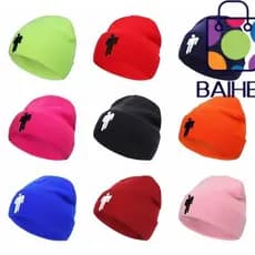 Gorro Bordado BAIHEE Billie Eilish Boné Hip-hop Gorros com Punho FBLZ