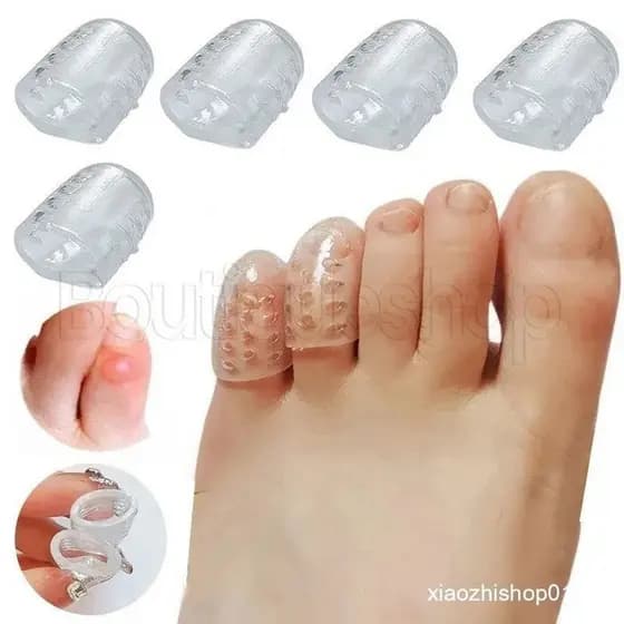 Protetor de Dedos Respirável e Macio para Calos e Bolhas / Protetor de Dedos de Silicone / Previne Bolhas Capa para Dedo