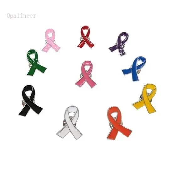 Opalineer 10 Pcs Broche Alfinetes Jóias Cânceres Conscientização Esperança Alfinete Lapela