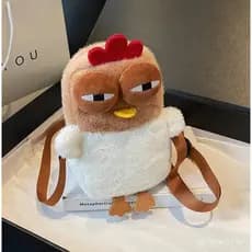 Bolsa De Ombro Feminina Em Forma De Galinha , Crossbody Fofa De Desenho Animado Com Alça Ajustável Para Festa De Viagem