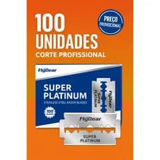 Lâmina Flydear Premium Aço Inoxidável – Navalha Profissional | Corte Preciso e Suave (100 Unidades)