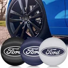 81CH 4 Peças de Calota Central de Roda de 56mm com Emblema para Ford 1YP5