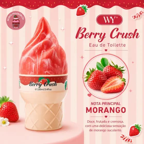 Perfume Importado WY ICE CREAM Berry Crush 100ML Colônia Doce de Morango