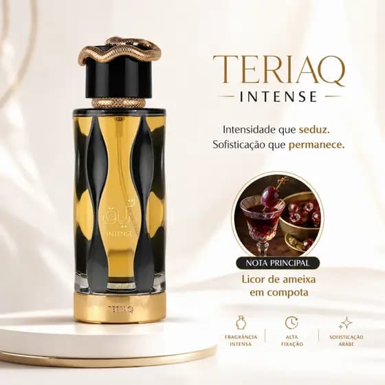 Perfume Lattafa Teriaq Intense EDP 100ml Licor De Ameixa :Quentin Bisch Alta Perfumaria