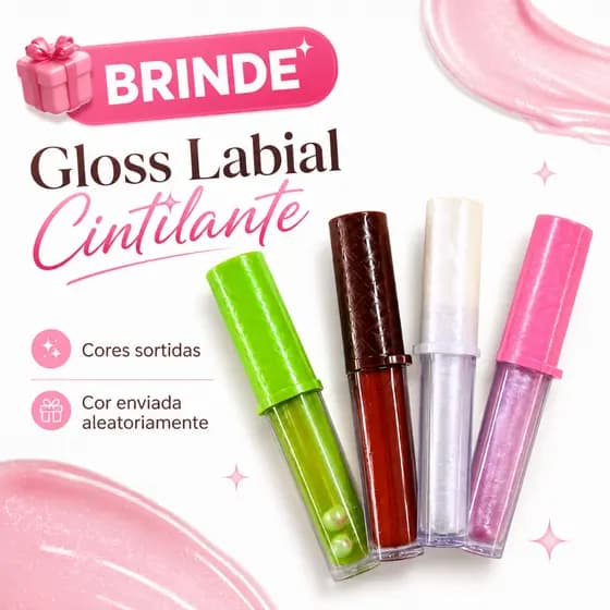 Gloss labial hidratante e suave - cor aleatória