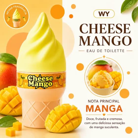 Perfume WY ICE CREAM manga 100ML Fragrância de Manga Doce Gourmand