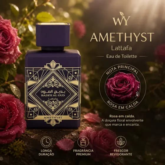 Perfume Lattafa Bade'e Al Oud Amethyst EDP 100ml Original