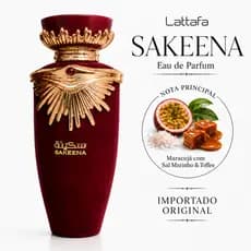 Perfume Árabe Feminino Lattafa Sakeena EDP 100ml Original Lacrado