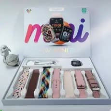 Smartwatch Relógio HW Mini 2 Com 7 Pulseiras 41mm Para Feminino Chat GPT Compatível IOS e Android