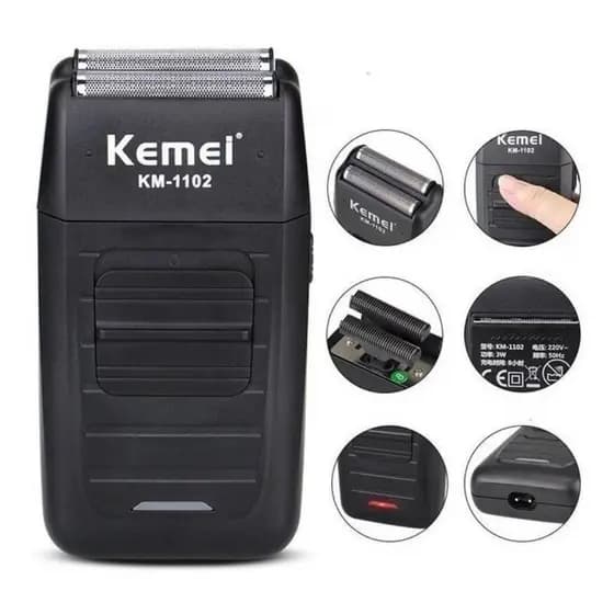 Maquina Kemei Maquininha Shaver Acabamento Km-1102 Premium