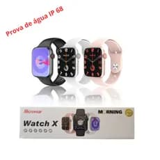 Smartwatch X Série 10 – Versão 2 Original com ChatGPT, Memória 1GB para Fotos e Músicas, à Prova d’Água IP68