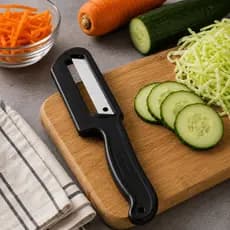 Picador de Legumes Descascador Fatiador Com Lâminas Inoxidável Antiferrujem Bem Afiadas Cortes Rápidos Na Cozinha