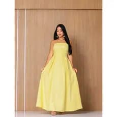Vestido Longo Feminino Tomara que Caia com Bojo – Tecido Sensorial M e G