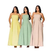 Vestido Longo Feminino Tomara que Caia com Bojo