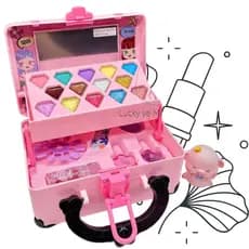 Kit Maleta Maquiagem Infantil Linda e  Fashion