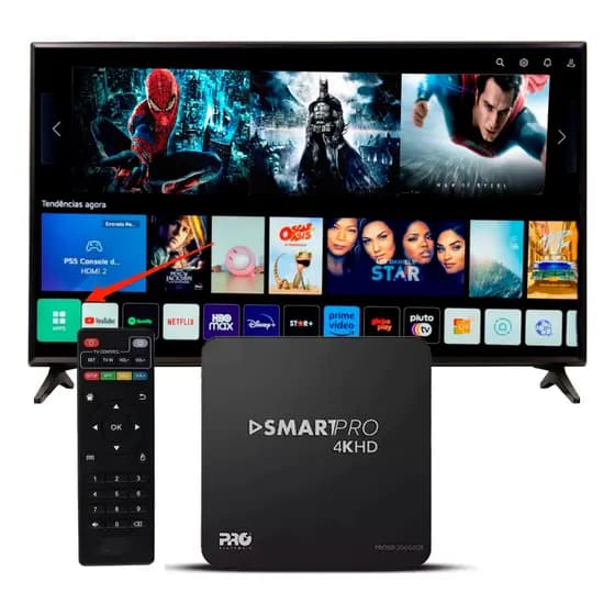 Smart Box Tv Proeletronic Prosb-3000 3 Geração Preto