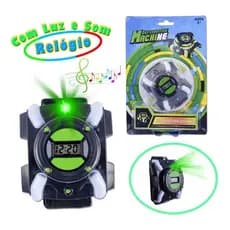 Relogio Infantil Ben 10 Omnitrix C/ Luz Hora Sons Aliens