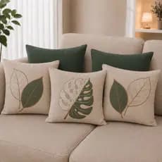 Kit de Capa de Almofada Bordada Decorativa 45cm x 45cm Promoção
