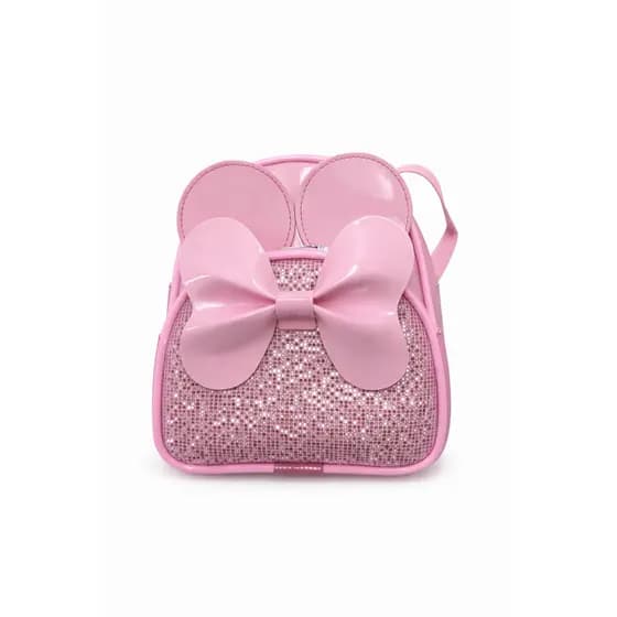 Mochila Infantil Menina com Laço e Glitter – Moderna e Leve