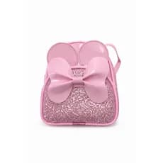 Mochila Infantil Menina com Laço e Glitter – Moderna e Leve