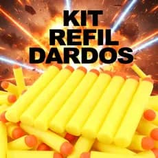 Kit 10/20/30/50 Refil de Dardos Espuma Munição Nerf Lançador Balas Infantil Brinquedo