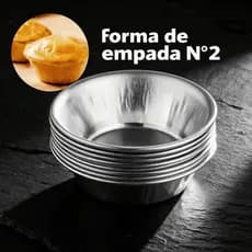 KIT 12/24 ou 36 Forma Para Empada N. 2 Flandres Lisa Forminhas Empadinha Mini Salgados