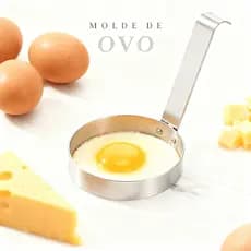 Molde Para OVO Aço 9cm com Alça Flandres Redondo Modelador Aro