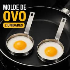 Kit 2 Molde Para OVO Aço Flandres Redondo Modelador 9cm