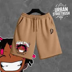 Short Moletom Streetwear Masculino Urban StreetRush – Estampa “Have a Good Time” | Conforto e Estilo Gringo