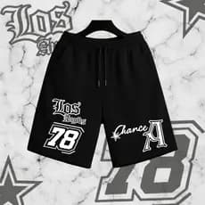 Bermuda Moletom Masculina Estampa LOS ANGELES 78 – Estilo Streetwear Urban Life