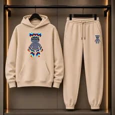 Conjunto Moletom Blusa e Calça Moletom Masculino URSO PISCODELICO Urbans Life Lançamento Inverno