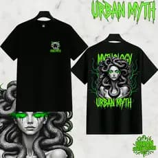 Camiseta Urban Myth Medusa design único e urbano 100% Algodão fio de 30.1 de ótimo caimento e confortável