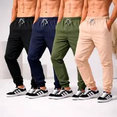 Kit 3 Calça Jogger Masculina Tactel com Elastano Academia Treino Fitness Slim Dry Fit Esportiva Leve