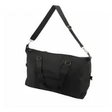 Bolsa De Viagem De Poliéster Preta Média Unissex Academia Esporte Viagem Trabalho