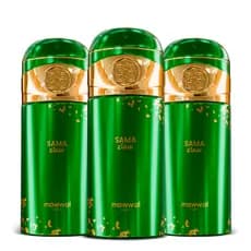 Kit 3 Perfumes Spray Mawwal Sama Masculino 250ml