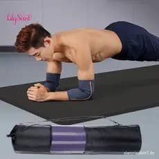 Yoga Pilates Mat Bolsa Malha Ajustável Poliéster Alça Comprimida