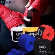 1Par 1.5M/3M/5M Bandagens de Boxe Sanda Muay Thai Treinamento Autoadesivas Micro Elásticas Envoltórios de Mão Equipament