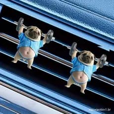 Festivo Cão Carro Pendurado Ornamento Pingente Adorável Espelho Charme Para Decoração De Natal 6 Pçs Ornamentos Acrílico