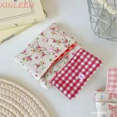 XINLEEN Mini Bolsa De Moedas De Lona , Batom Pequena Multifuncional Com Laço Para Embalagem De Joias , Carteira Fofa