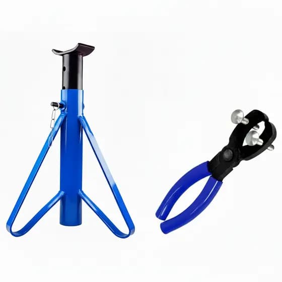 Cavalete Mecânico Apoio Automotivo 2 Toneladas Sustentação Tripé Alicate Extrator Kit Profissional