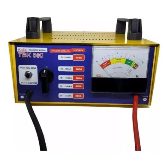 Teste Bateria Profissional Tbk 500 Kitec 12V Carga de 36 a 250