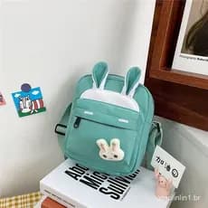 Pequena bolsa de lona fresca, pequena bolsa feminina, bolsa de lona estudantil, bolsa de ombro simples e casual, bolsa d