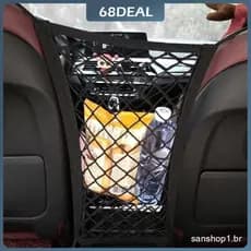 [Estoque de Johor] Bolsa de Rede Elástica Forte para Carro, Rede para Motocicleta, Organizador de Carro, Bolsa de Armaze