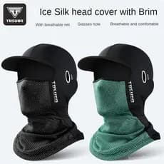 Máscara De Proteção Solar De Seda De Gelo Para Verão, Capacete De Motocicleta Fitness, Forro Ao Ar Livre, Protetor Solar