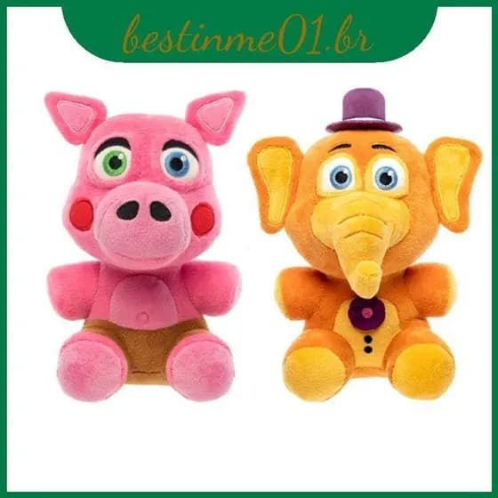Boneca Pizzeria Simuladora Noites No Cinco Freddy's Brinquedos De Pelúcia Orville Elephant Pig