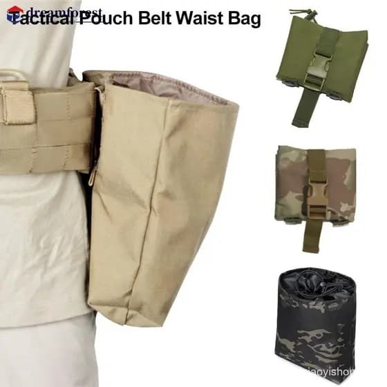 DREAMFOREST Molle Folding Dump Drop Pouch EDC Recuperação Utilitária Dobrável F6J3