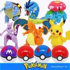 1 conjunto de bolso Brinquedos Reais Pokémon Pikachu Monstro Ação Personagem Jogo Poke Bola Modelo Crianceas BI